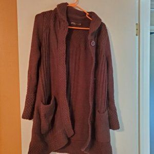 Prana The Elsin Women’s Brown Sweater Coat Size Small